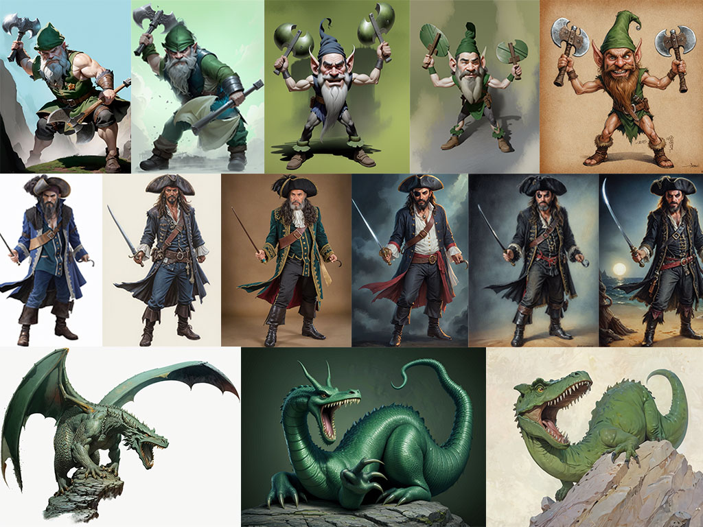 Una muestra de las innumerables referencias generadas.